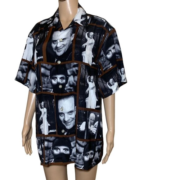 WACKO MARIA SILENCE OF THE LAMBS HAWAIIAN SHIRT MENS SZ M NEW NWT. #38 - Picture 3 of 11